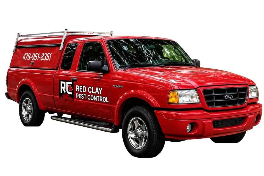 Red Clay Pest Control service truck