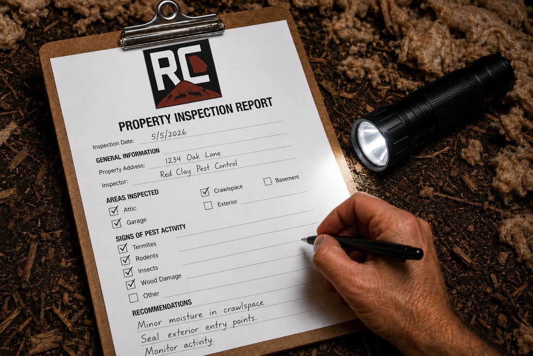 Property inspection of a Middle Georgia property
